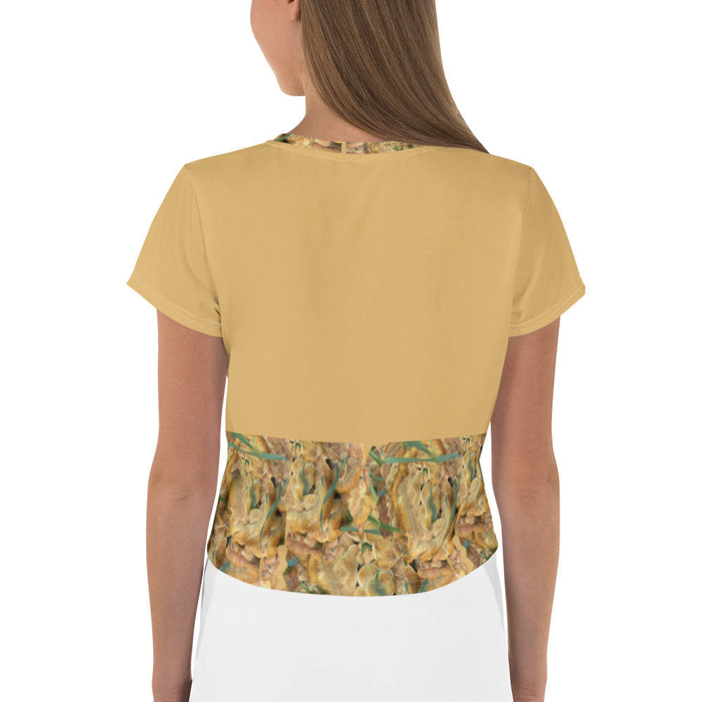 All-Over Print Crop Tee Puffy
