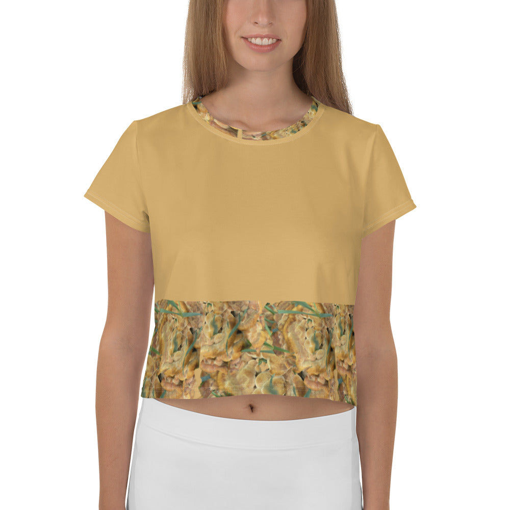 All-Over Print Crop Tee Puffy