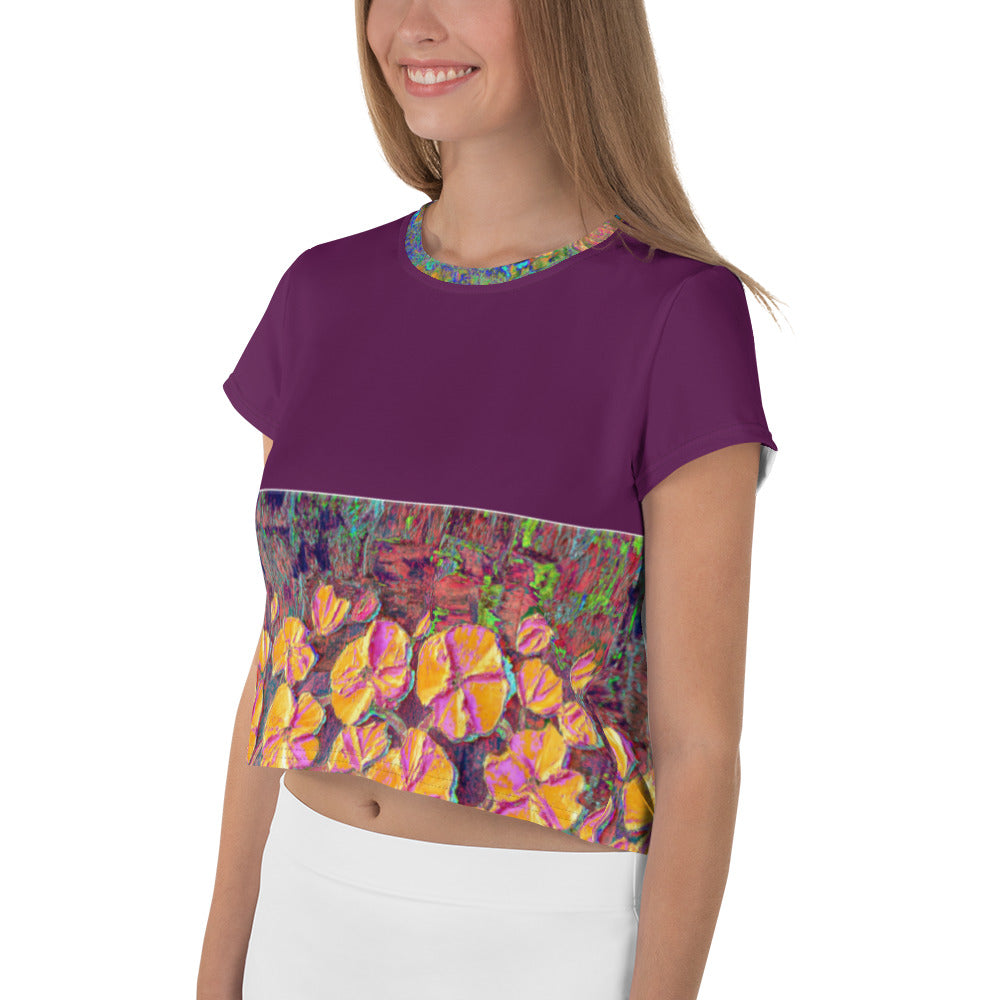 All-Over Print Crop Tee Tree