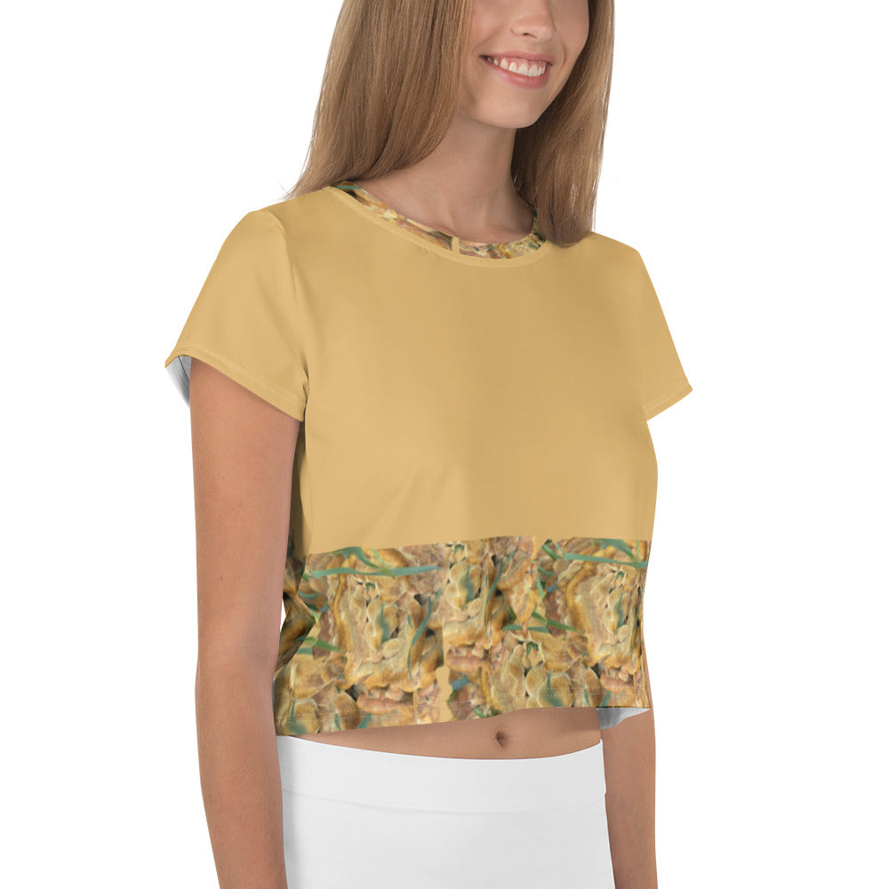 All-Over Print Crop Tee Puffy