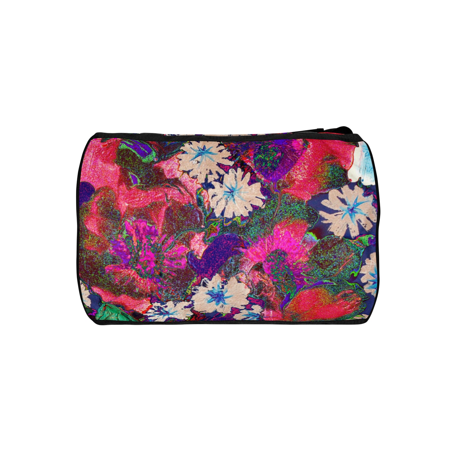 All-over print gym bag pink flowers