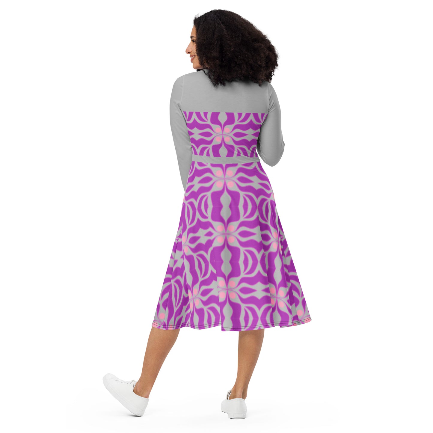 Long sleeve midi dress