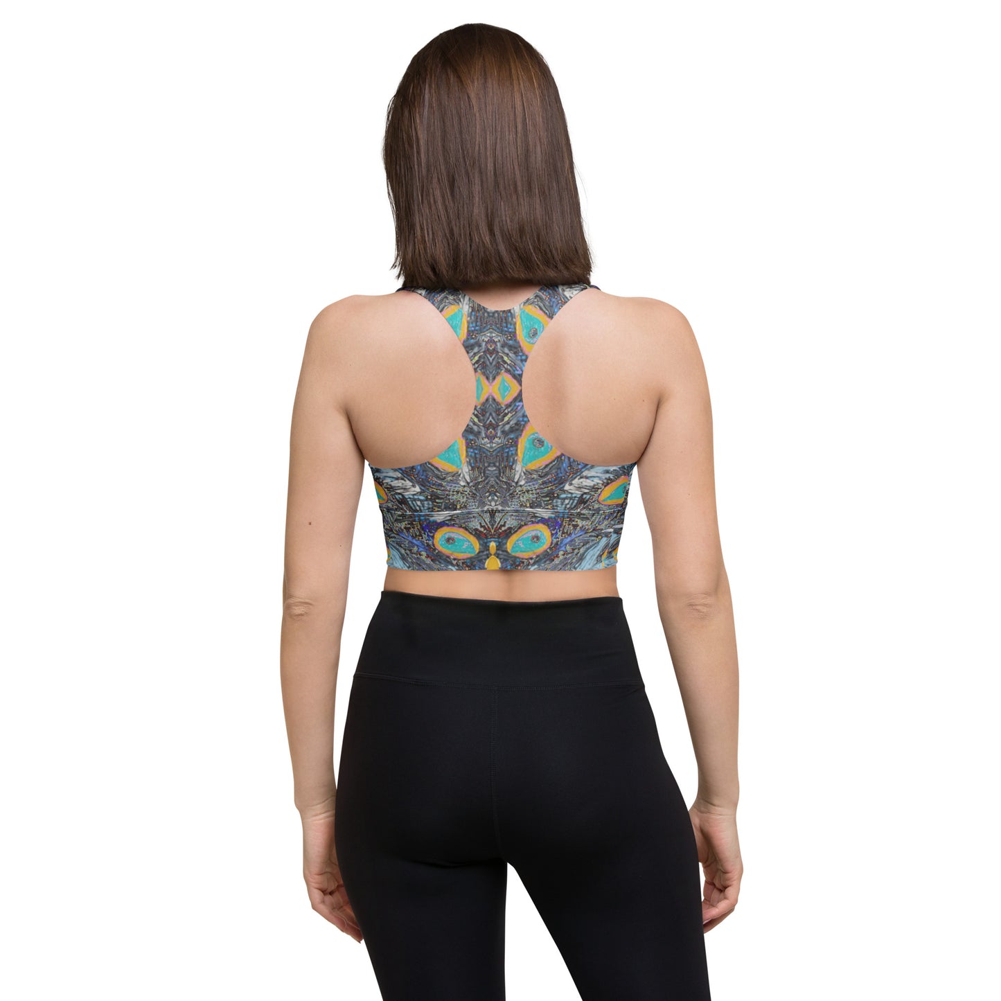 Longline sports bra Feather