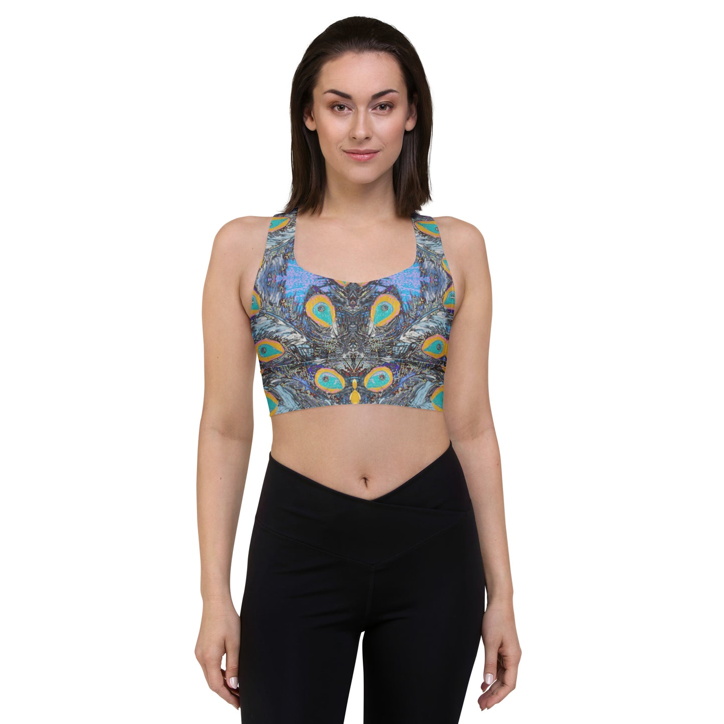 Longline sports bra Feather