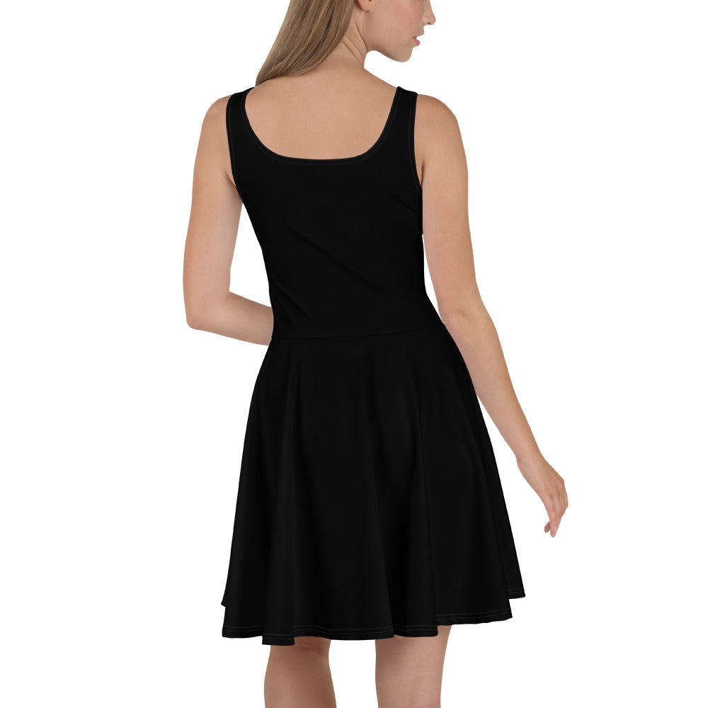 Skater Dress Waive on black