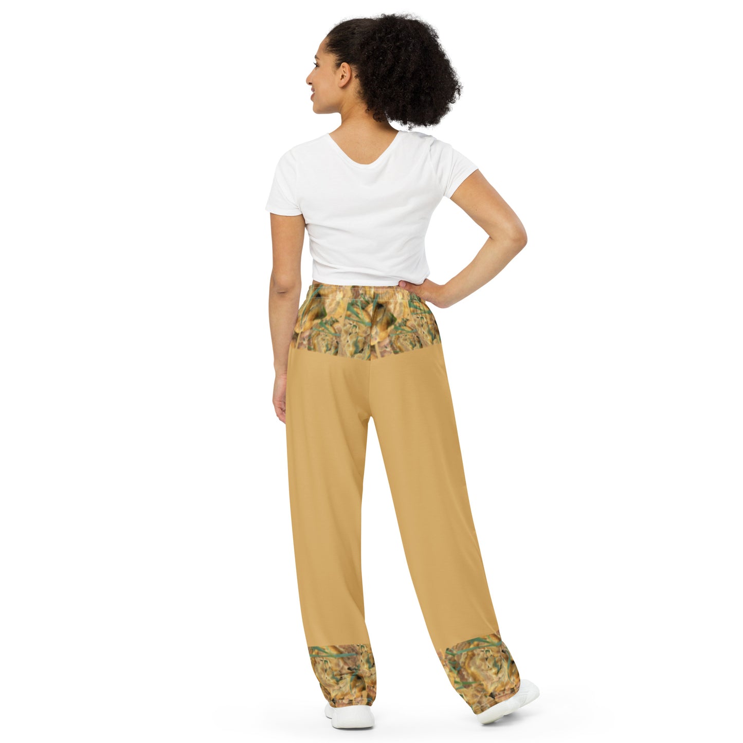 All-over print unisex wide-leg pants Puffy