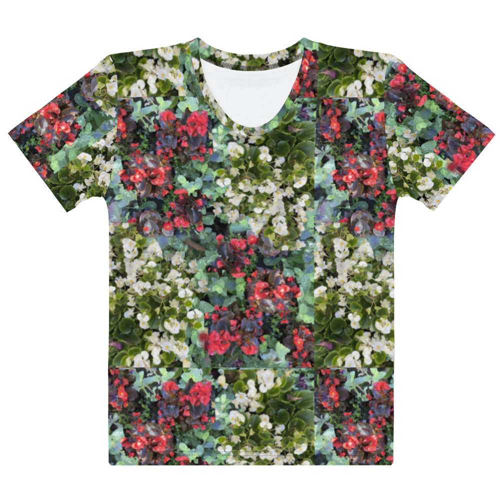 Women's T-shirt flowerbed