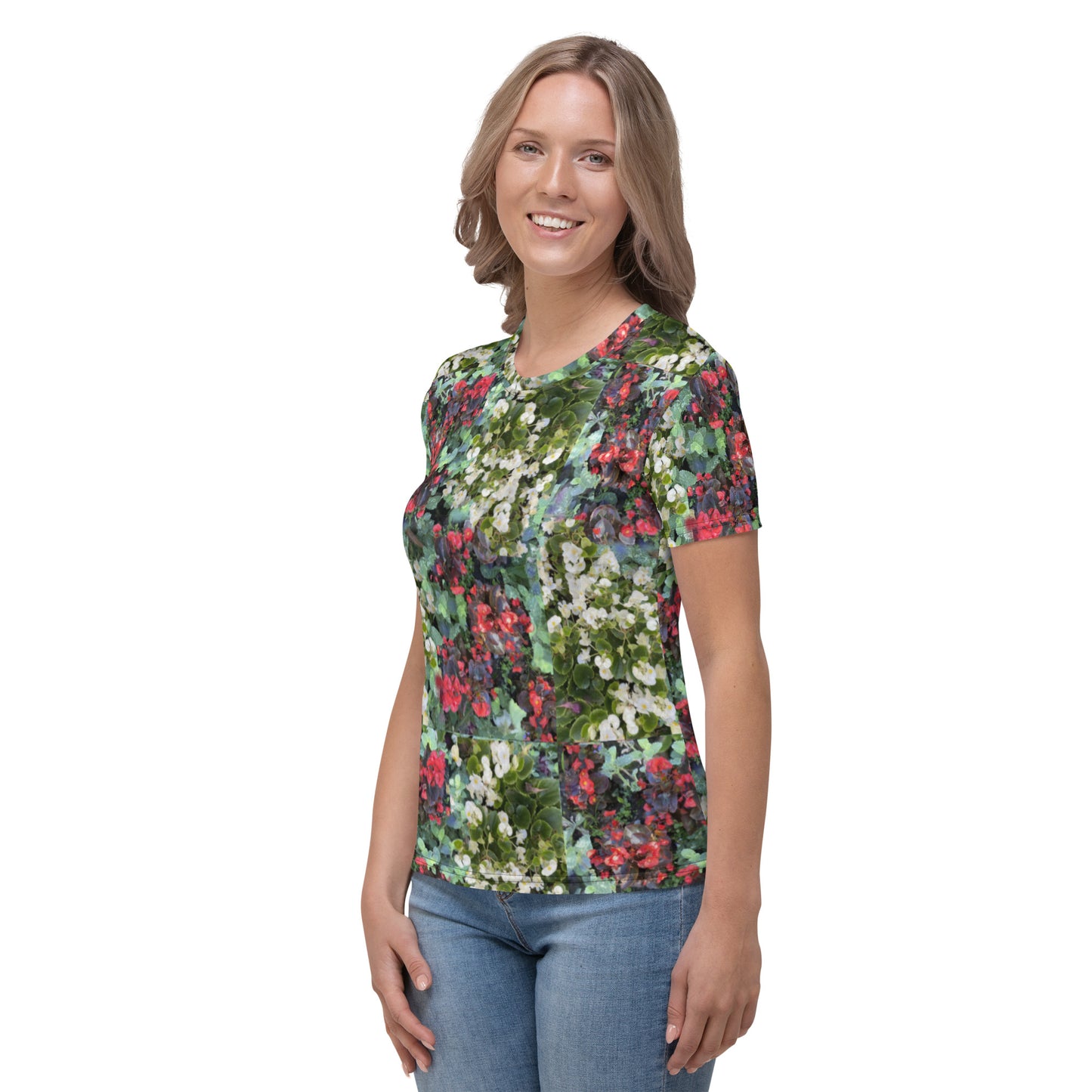 Women's T-shirt flowerbed