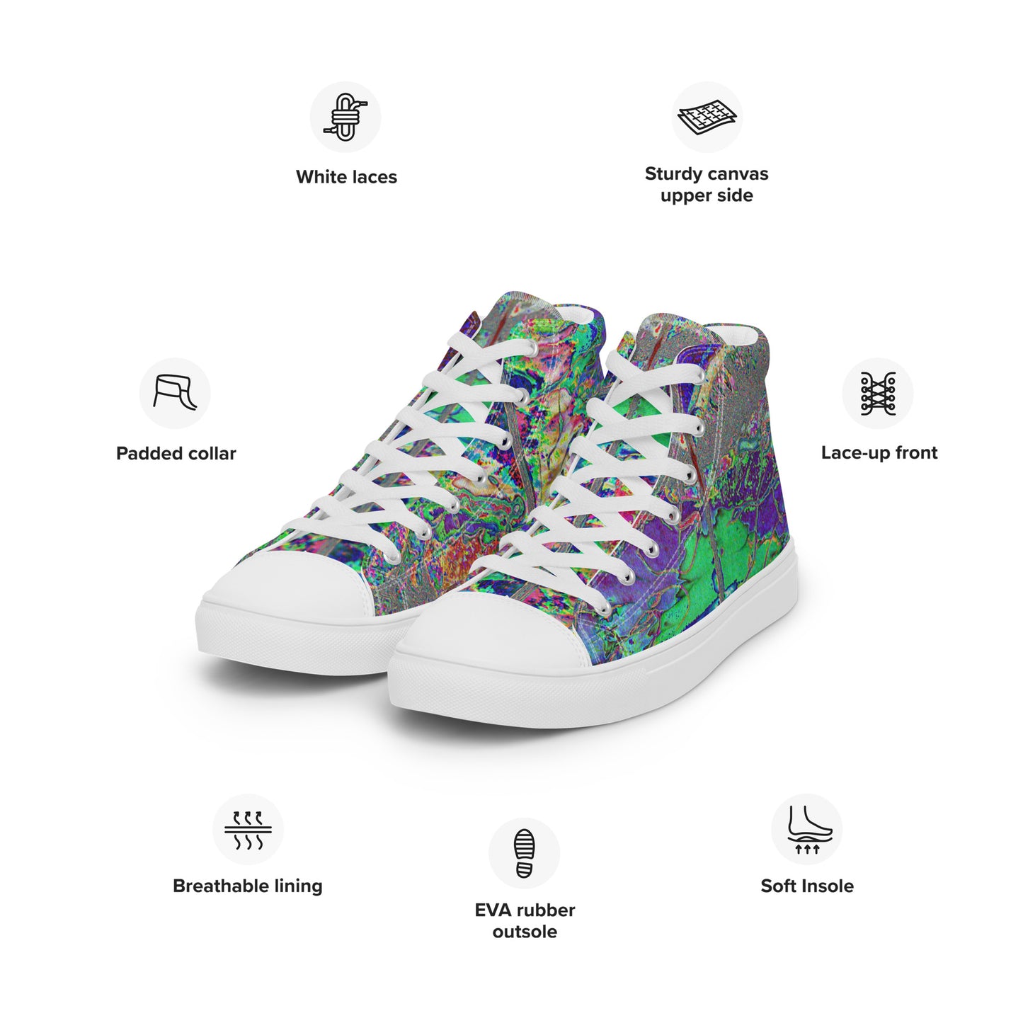 Women’s high top canvas shoes Apple