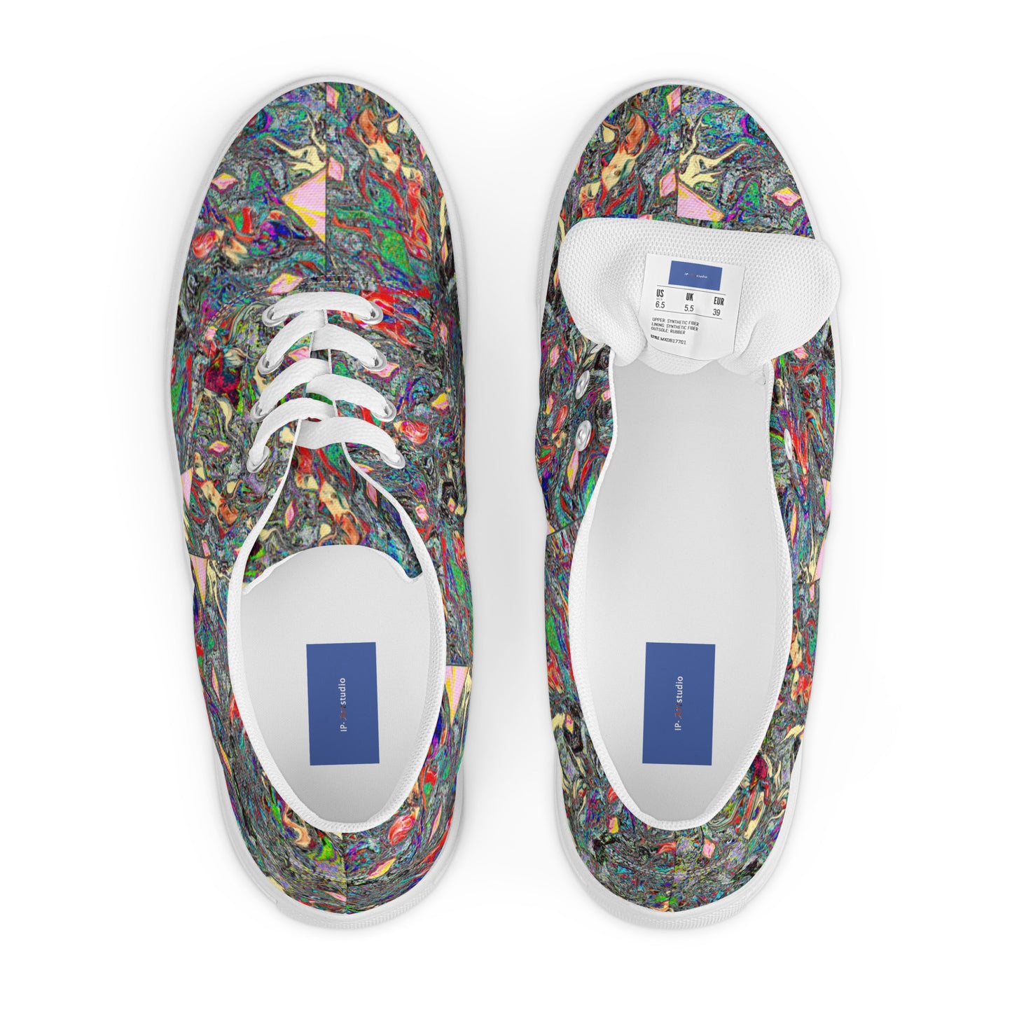 Women’s lace-up canvas shoes Smock