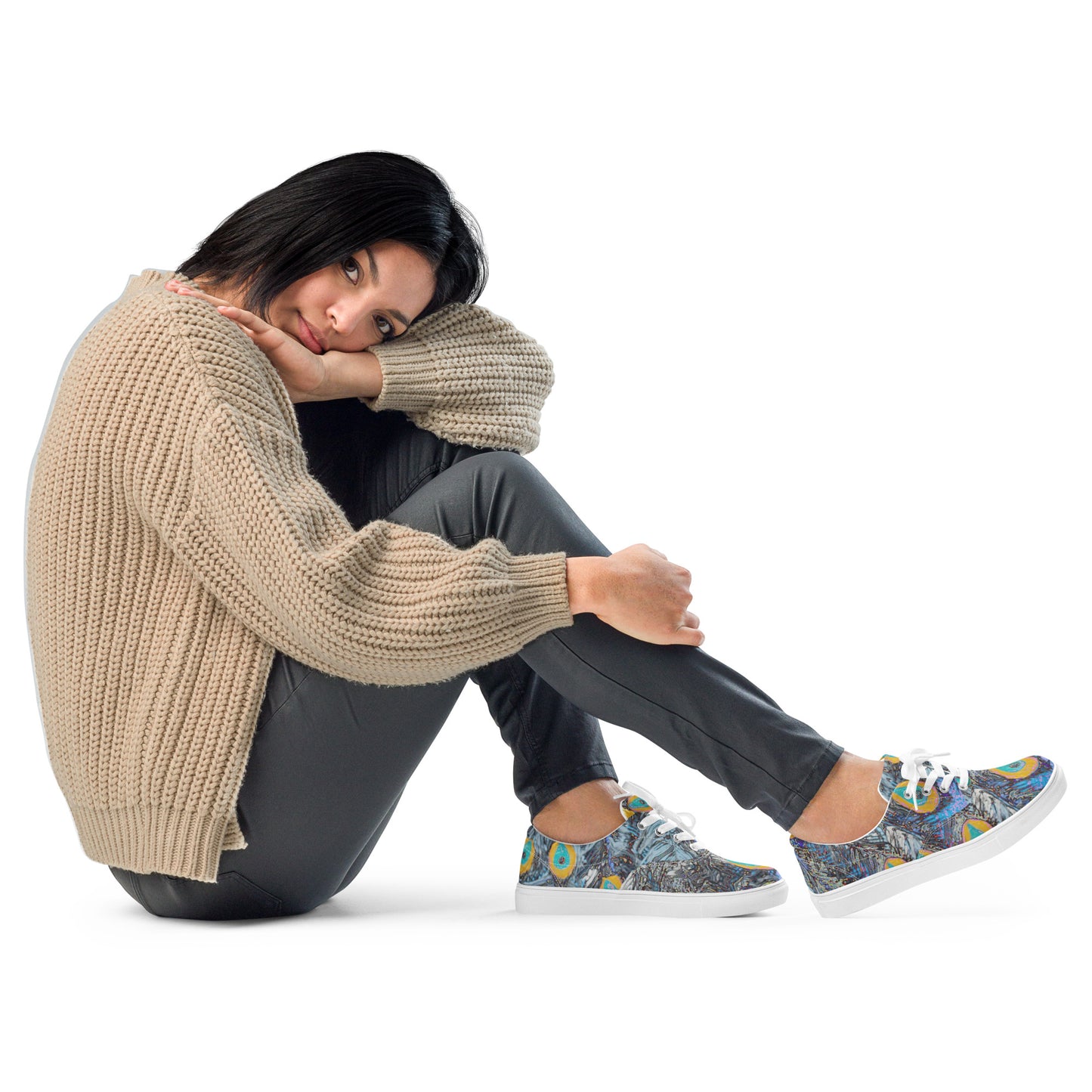 Women’s lace-up canvas shoes Feather