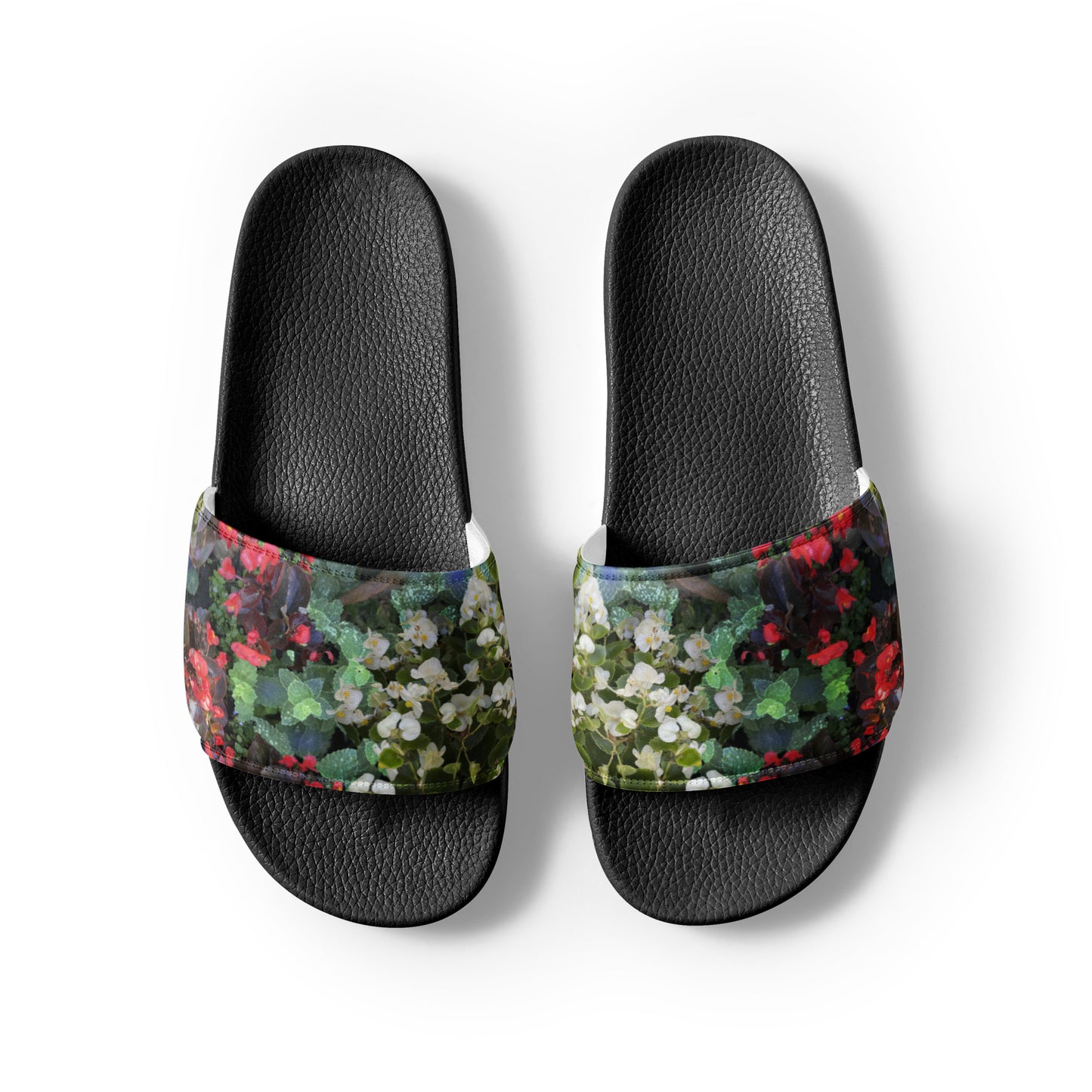 Women's slides flowerbed