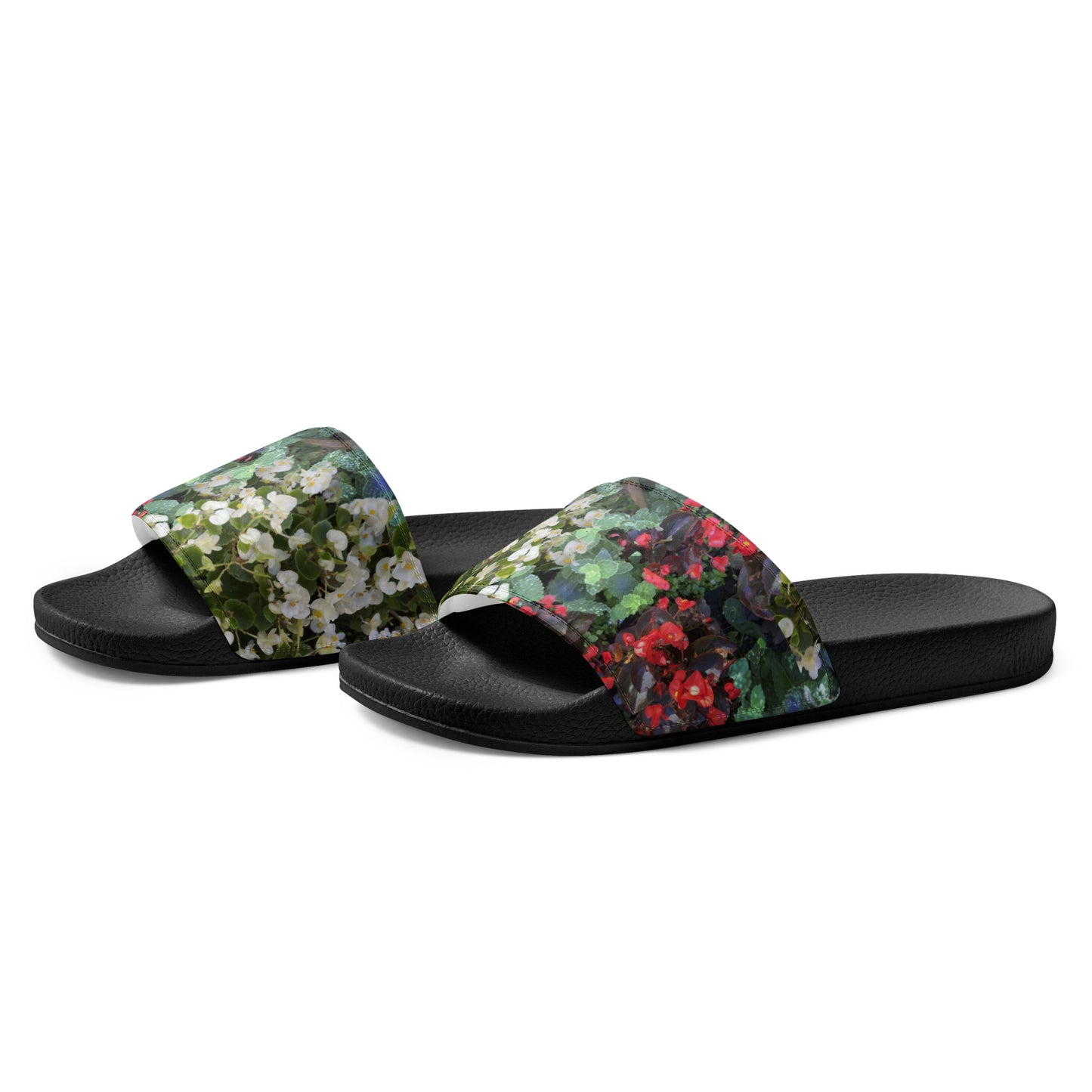Women's slides flowerbed