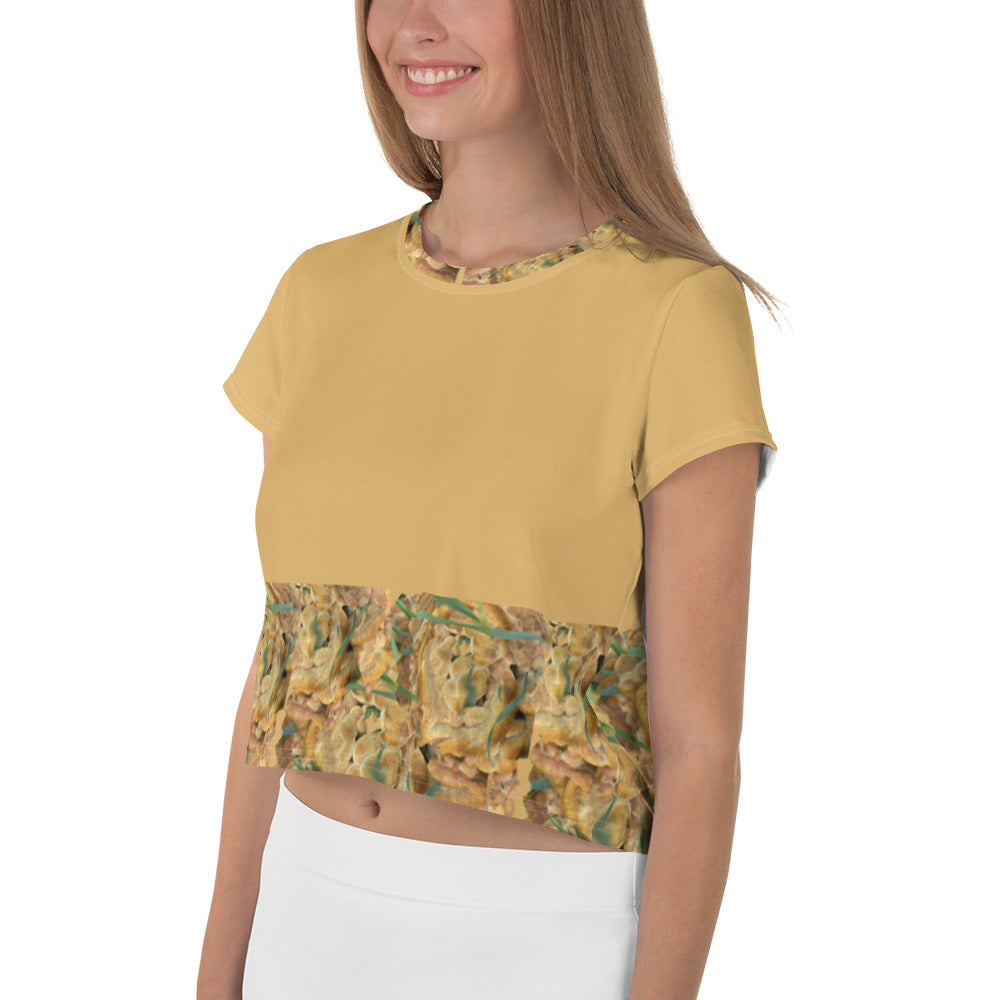 All-Over Print Crop Tee Puffy