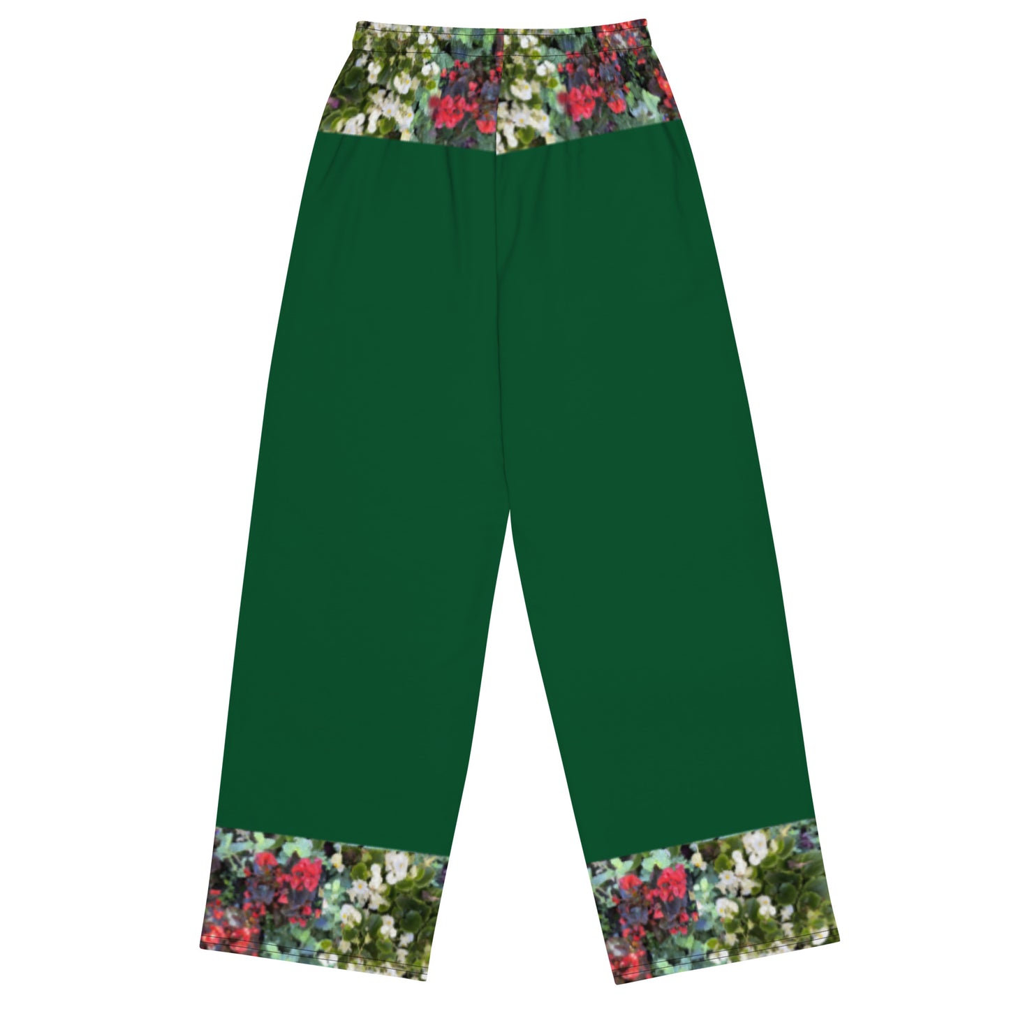 All-over print unisex wide-leg pants flowerbed