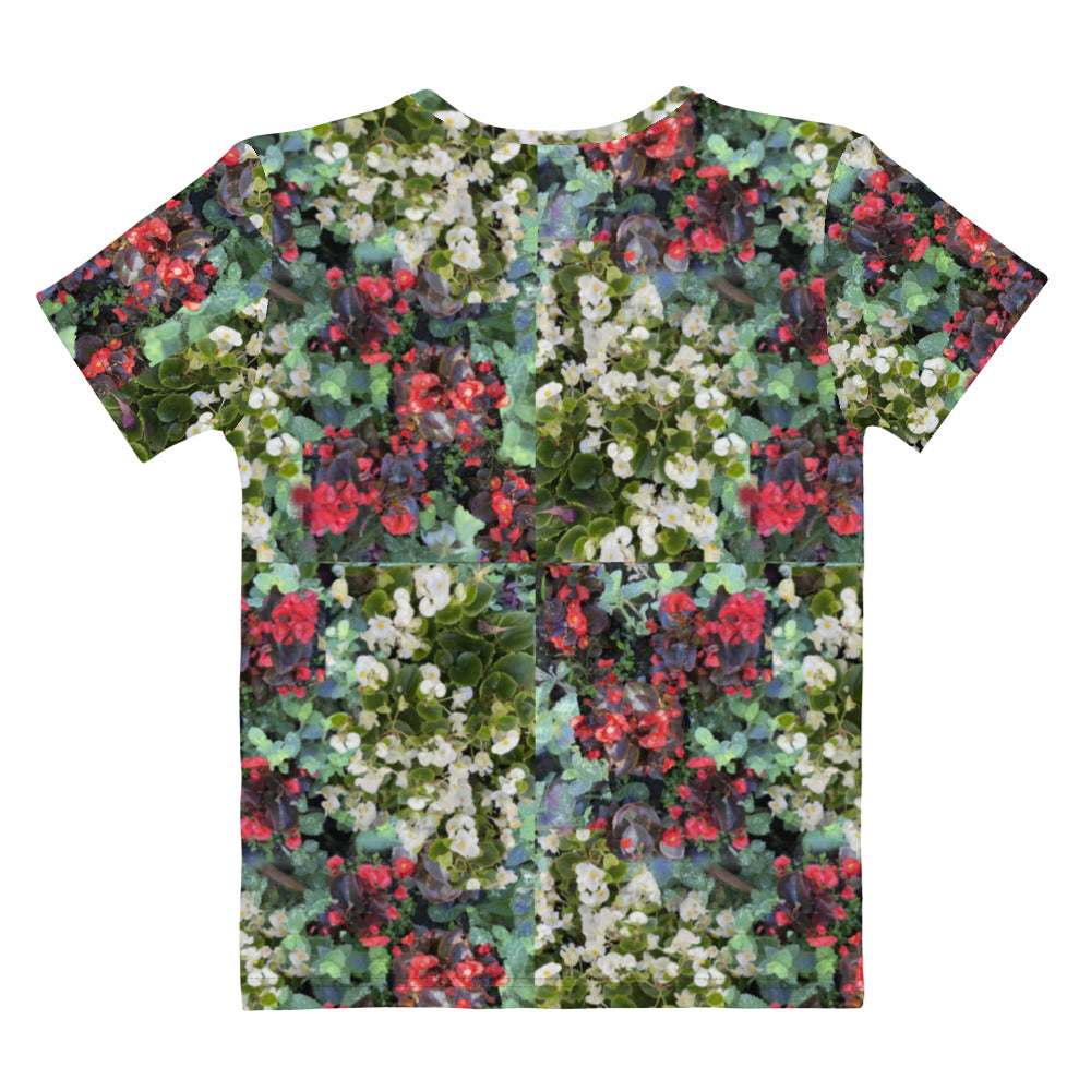 Women's T-shirt flowerbed