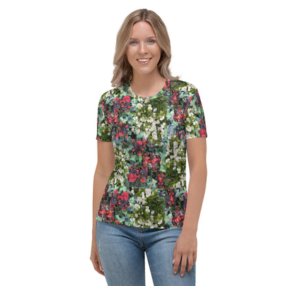 Women's T-shirt flowerbed