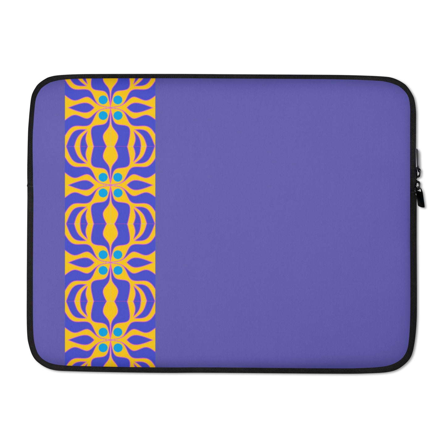 Laptop Sleeve with purple and yellow print