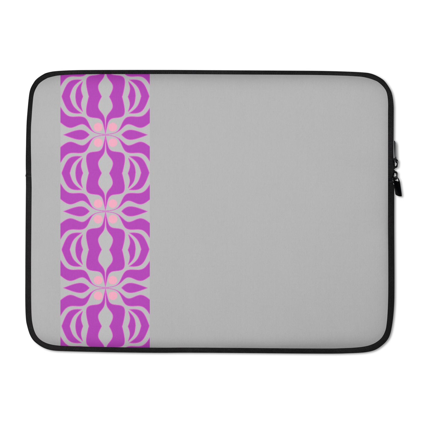 Laptop Sleeve with gray and purple print